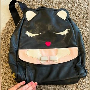 Betsey Johnson black cat backpack